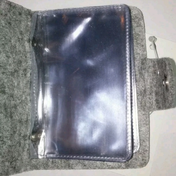 FAUX WOOL MINI CLUTCH ID PHOTO WALLET 12 PGS - Picture 4 of 4